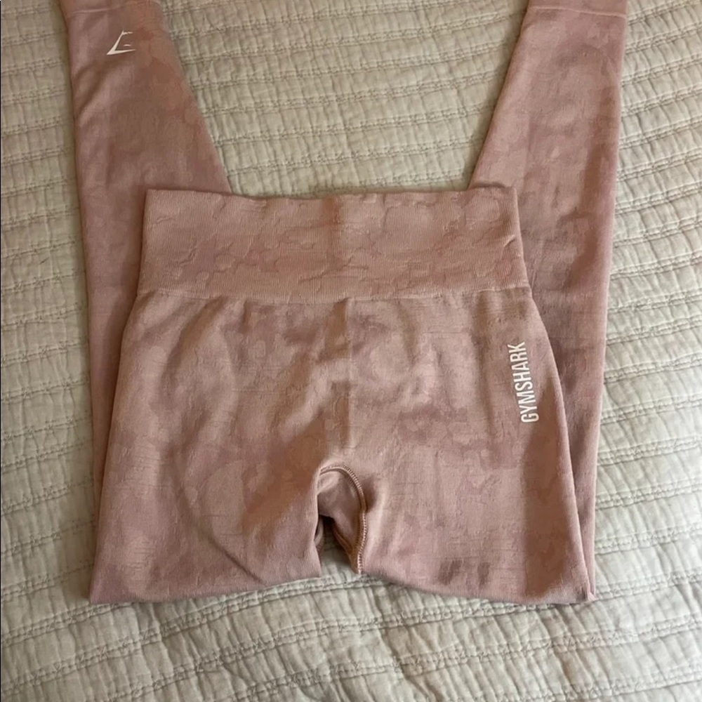 Pink camo gymshark leggings. Size small. Worn only a few times